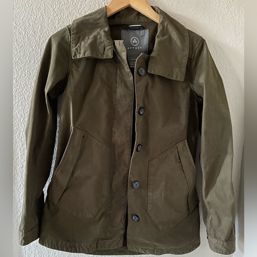 AETHER apparel army green women’s jacket SZ 0